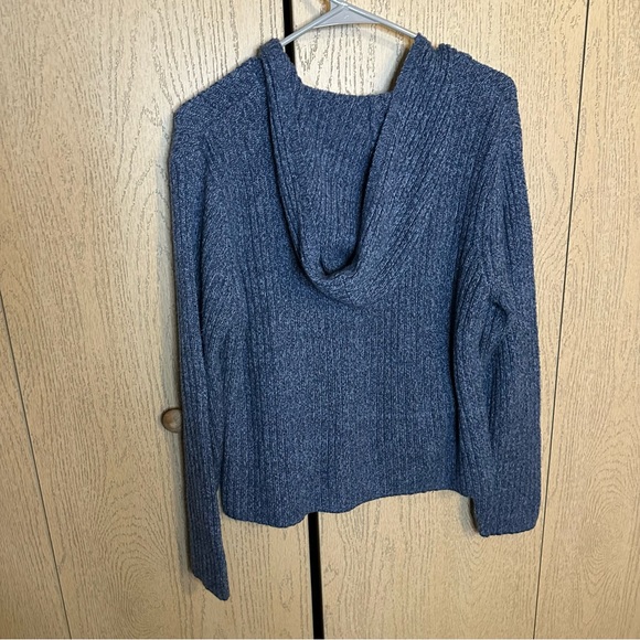 Faded Glory Blue Hooded Sweater Large - Picture 8 of 9